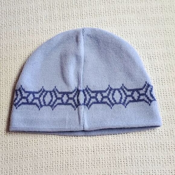 ZeroXposure Blue Designed Embroidered Beanie - Picture 1 of 9